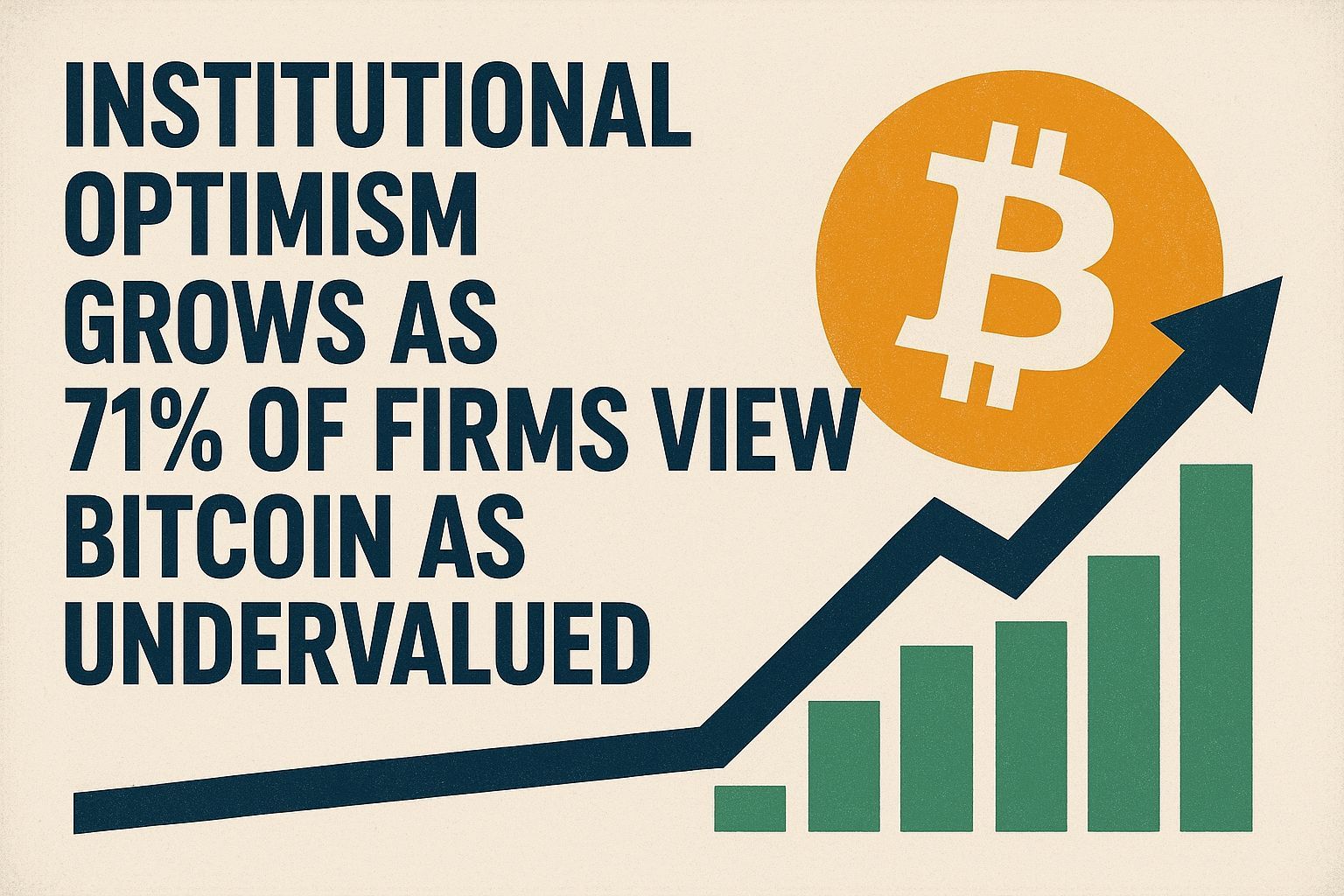 Institutional Optimism Grows as 71% of Firms View Bitcoin as Undervalued