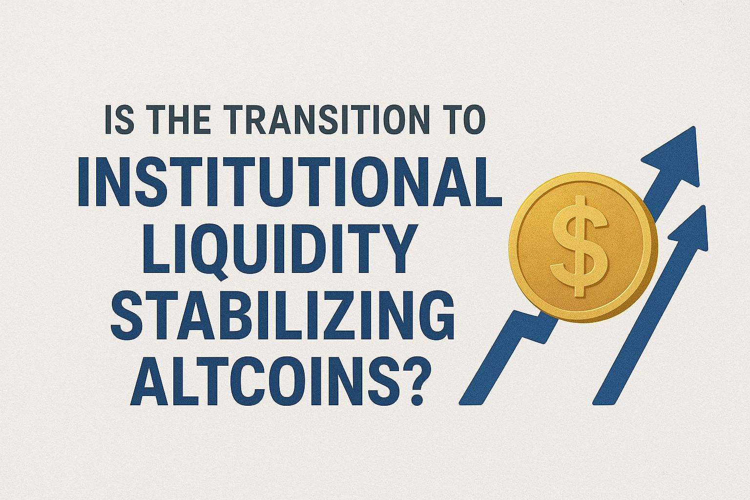 Is the Transition to Institutional Liquidity Stabilizing Altcoins?