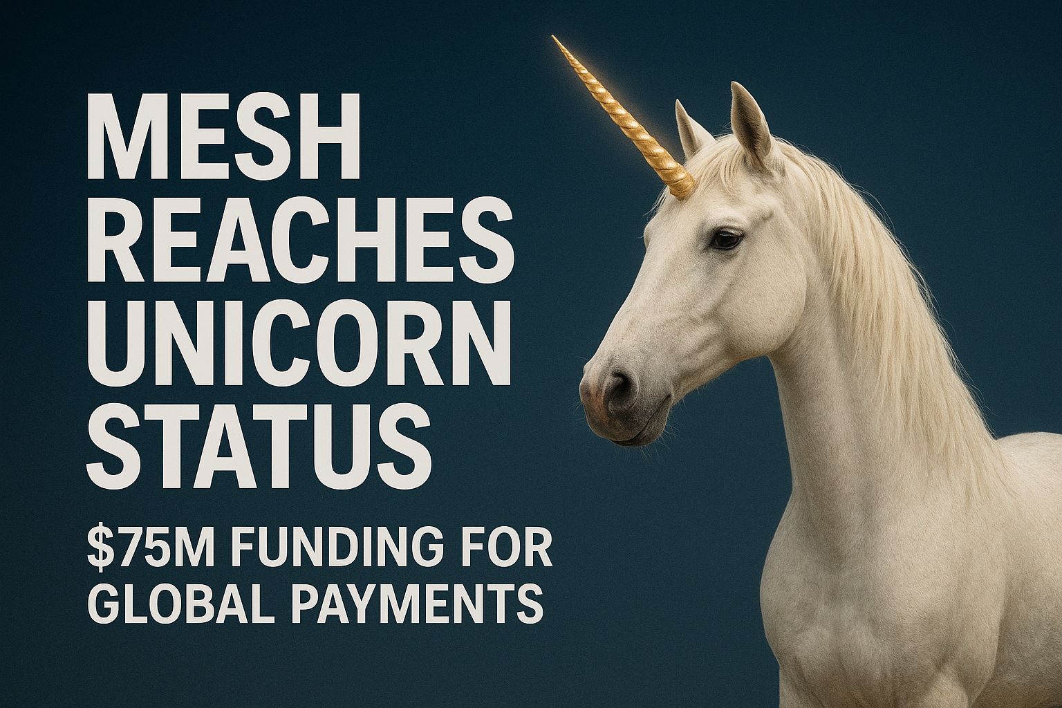 Mesh Reaches Unicorn Status with $75M Funding for Global Payments