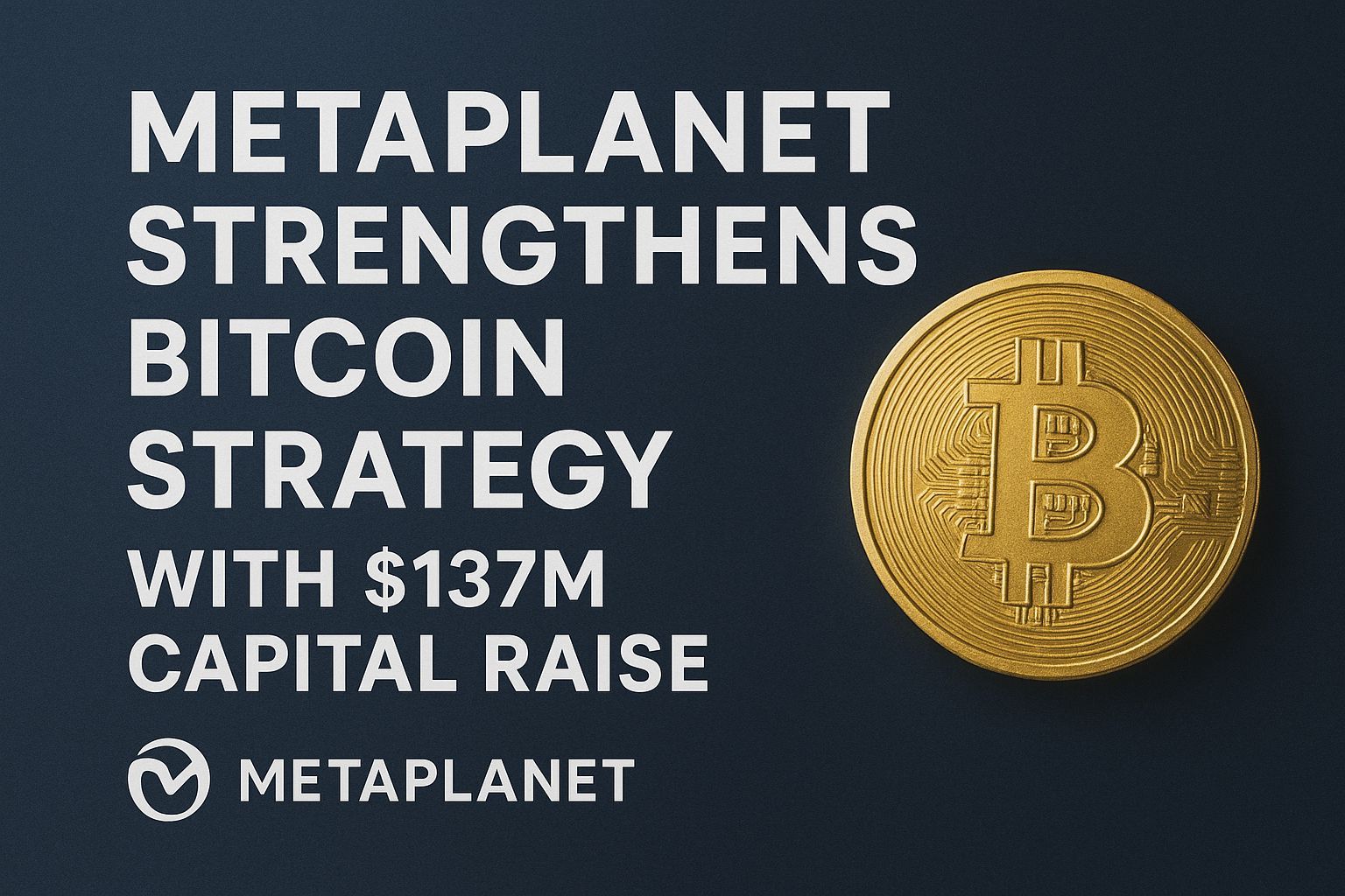 Metaplanet Strengthens Bitcoin Strategy With $137M Capital Raise