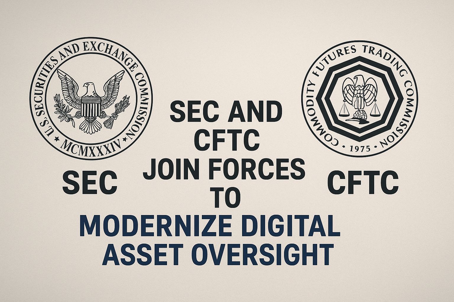 SEC and CFTC Join Forces to Modernize Digital Asset Oversight
