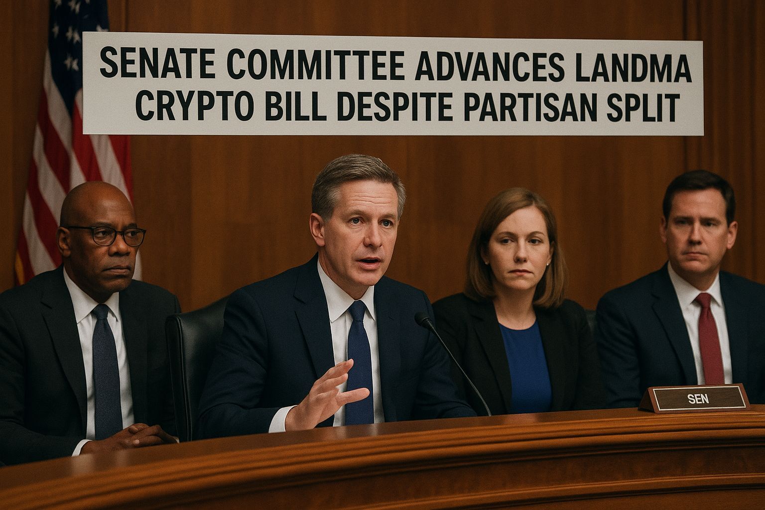 Senate Committee Advances Landmark Crypto Bill Despite Partisan Split
