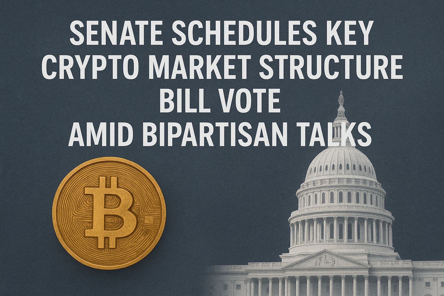 Senate Schedules Key Crypto Market Structure Bill Vote Amid Bipartisan Talks