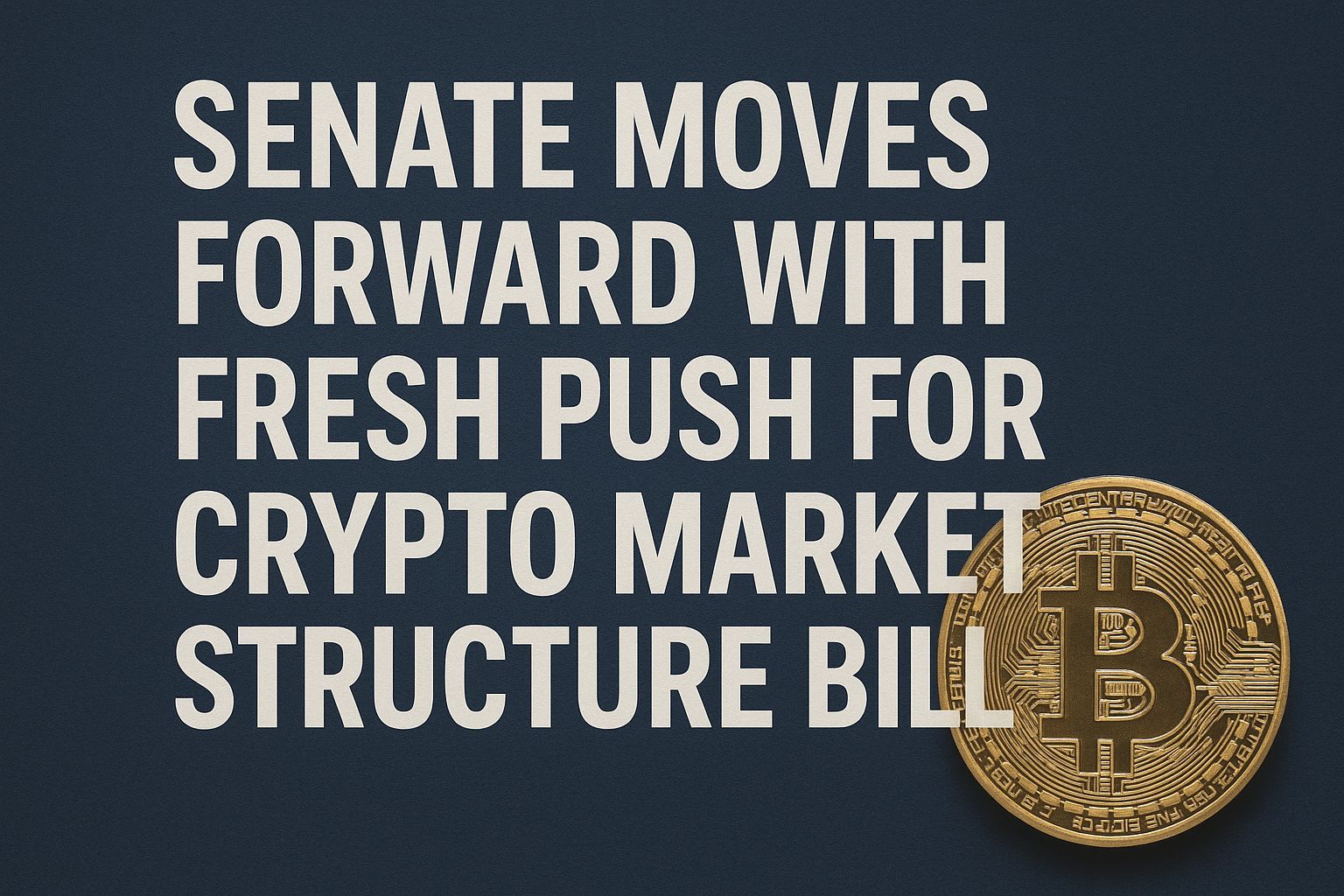 Senate moves forward with fresh push for crypto market structure bill