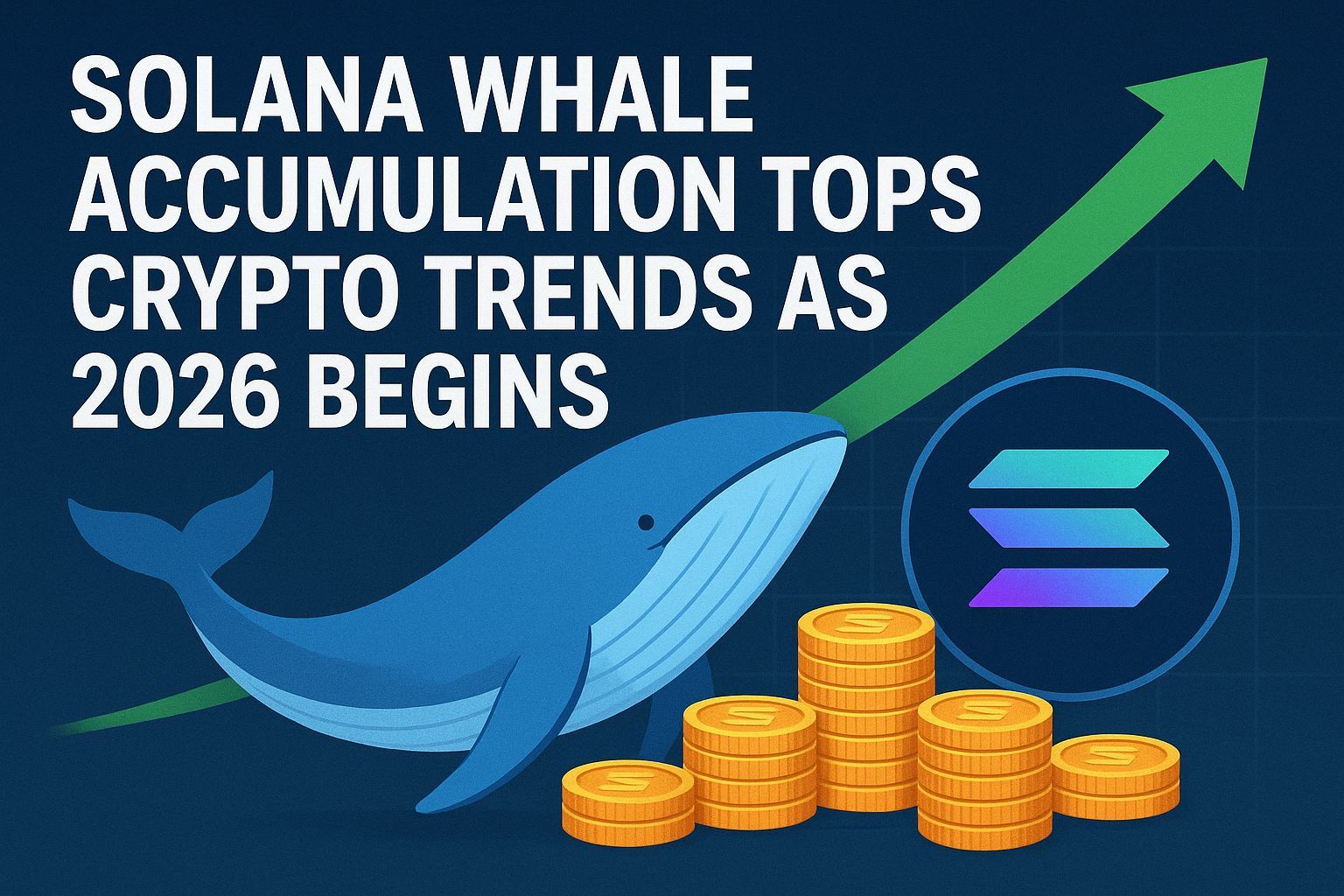 Solana Whale Accumulation Tops Crypto Trends as 2026 Begins