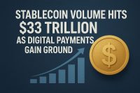 Stablecoin Volume Hits $33 Trillion as Digital Payments Gain Ground