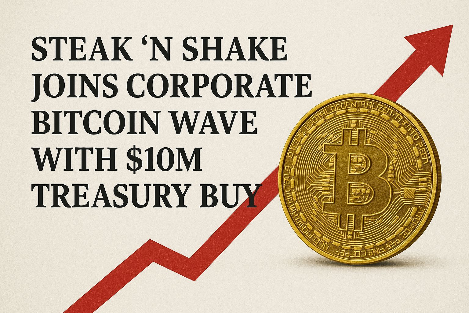 Steak ’n Shake Joins Corporate Bitcoin Wave with $10M Treasury Buy