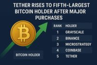 Tether Rises to Fifth-Largest Bitcoin Holder After Major Purchases