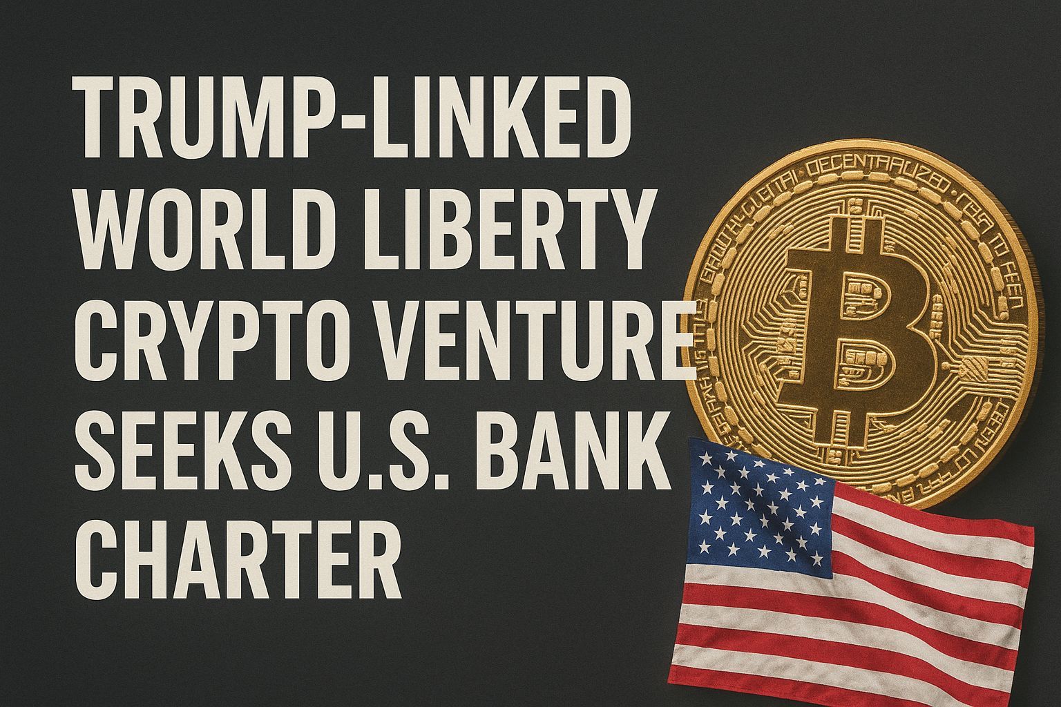 Trump-Linked World Liberty Crypto Venture Seeks US Bank Charter