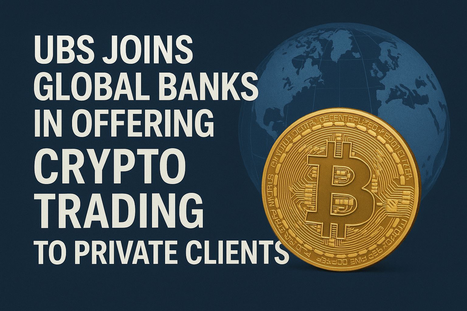 UBS Joins Global Banks in Offering Crypto Trading to Private Clients