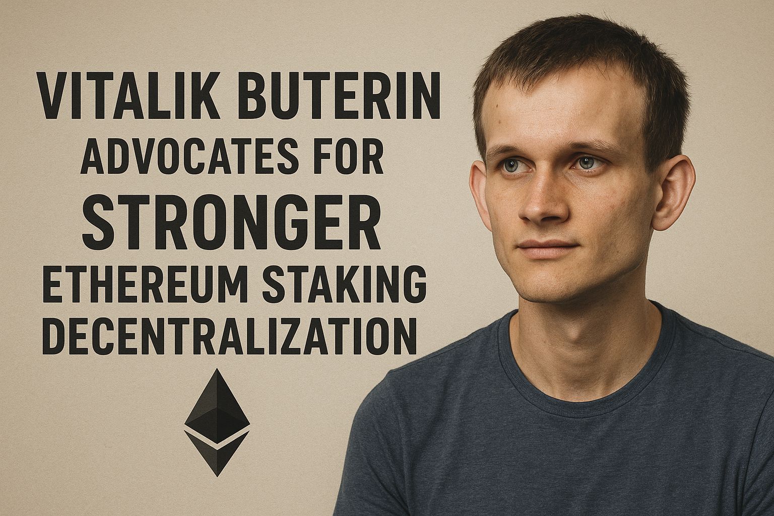 Vitalik Buterin Advocates for Stronger Ethereum Staking Decentralization