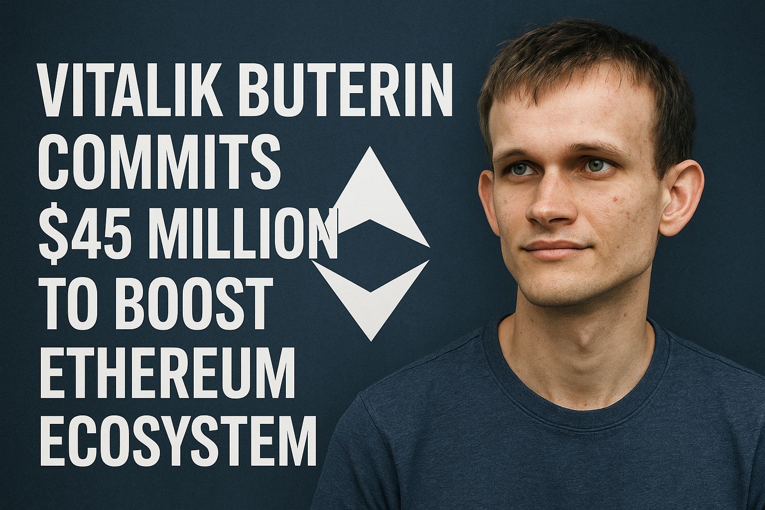 Vitalik Buterin Commits $45 Million to Boost Ethereum Ecosystem