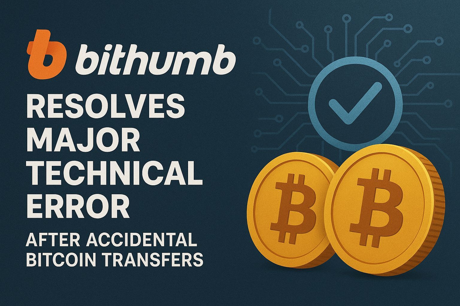Bithumb Resolves Major Technical Error After Accidental Bitcoin Transfers