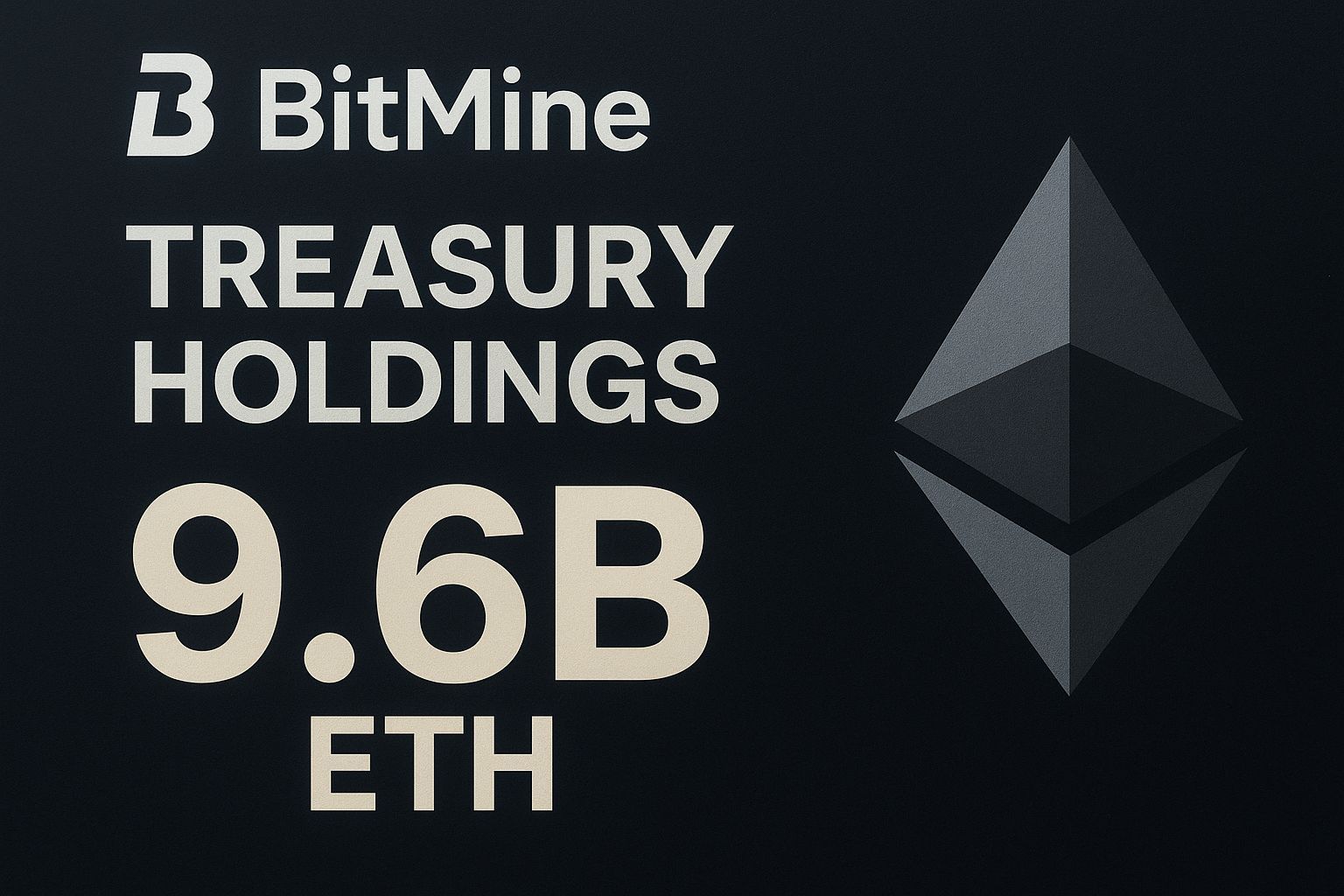 Bitmine Builds $9.6B ETH Treasury Holdings