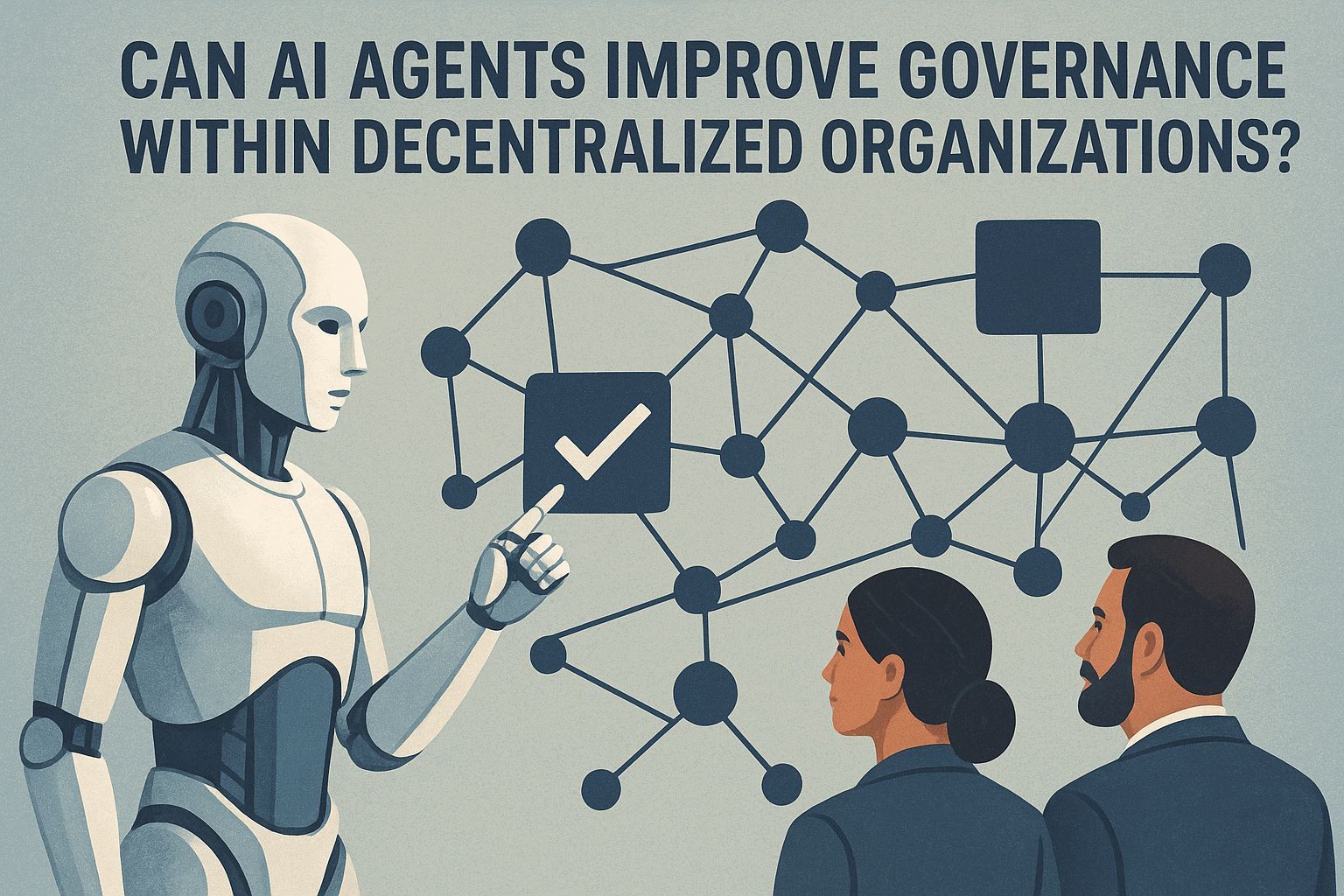 Can AI agents improve governance within decentralized organizations?