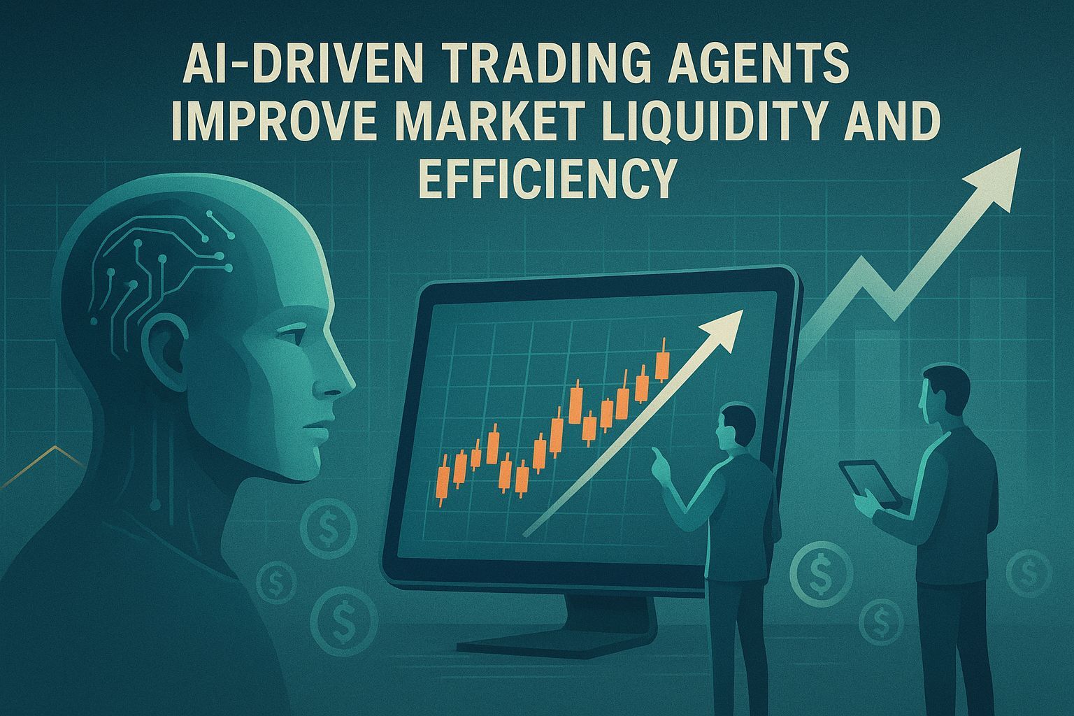 Can AI-driven trading agents improve market liquidity and efficiency?