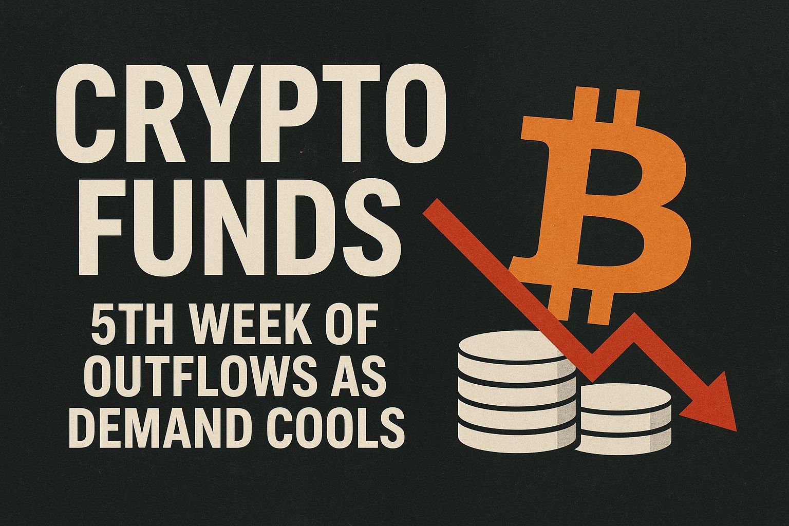 Crypto Funds Log 5th Week of Outflows as Demand Cools