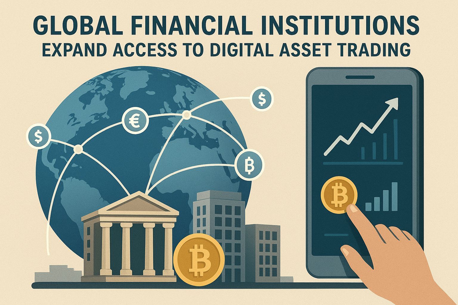 Global financial institutions expand access to digital asset trading