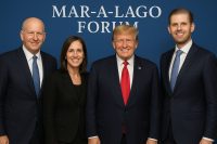 Goldman Sachs and Nasdaq CEOs Join Trump Family at Mar-a-Lago Forum