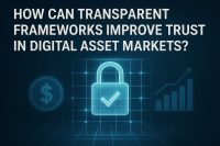 How can transparent frameworks improve trust in digital asset markets?