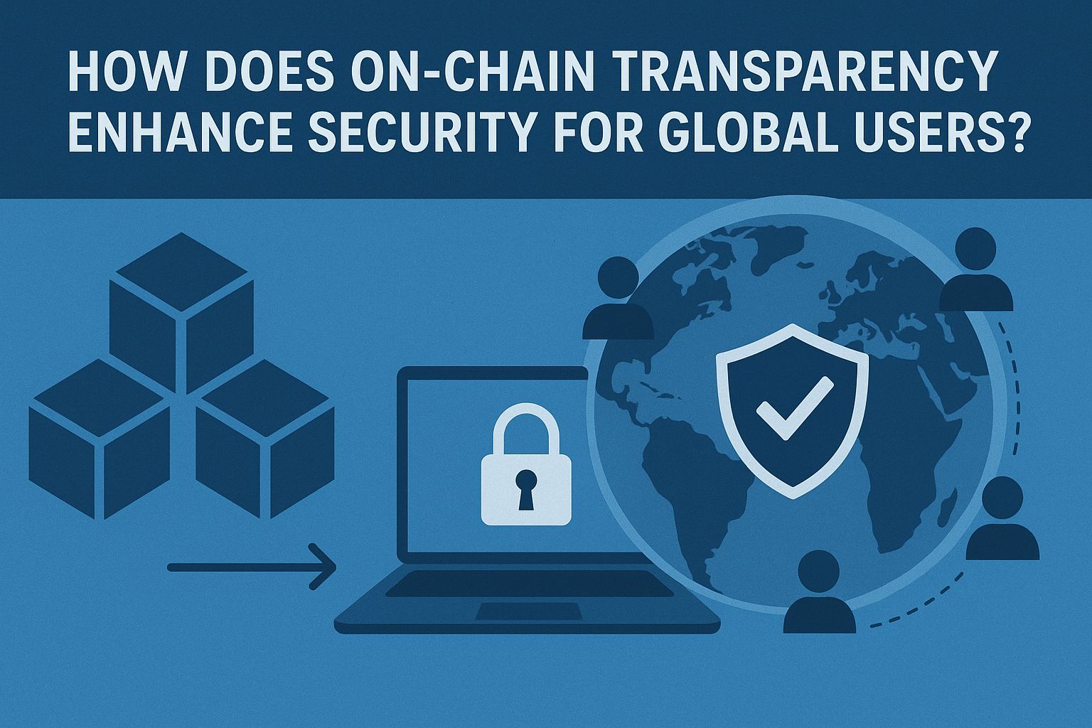 How does on-chain transparency enhance security for global users?