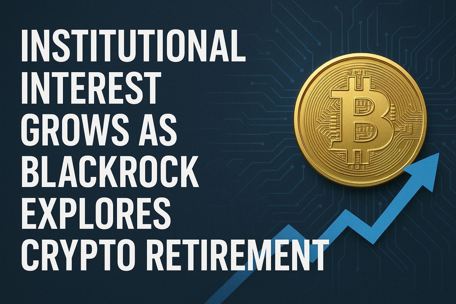 Institutional interest grows as BlackRock explores crypto retirement