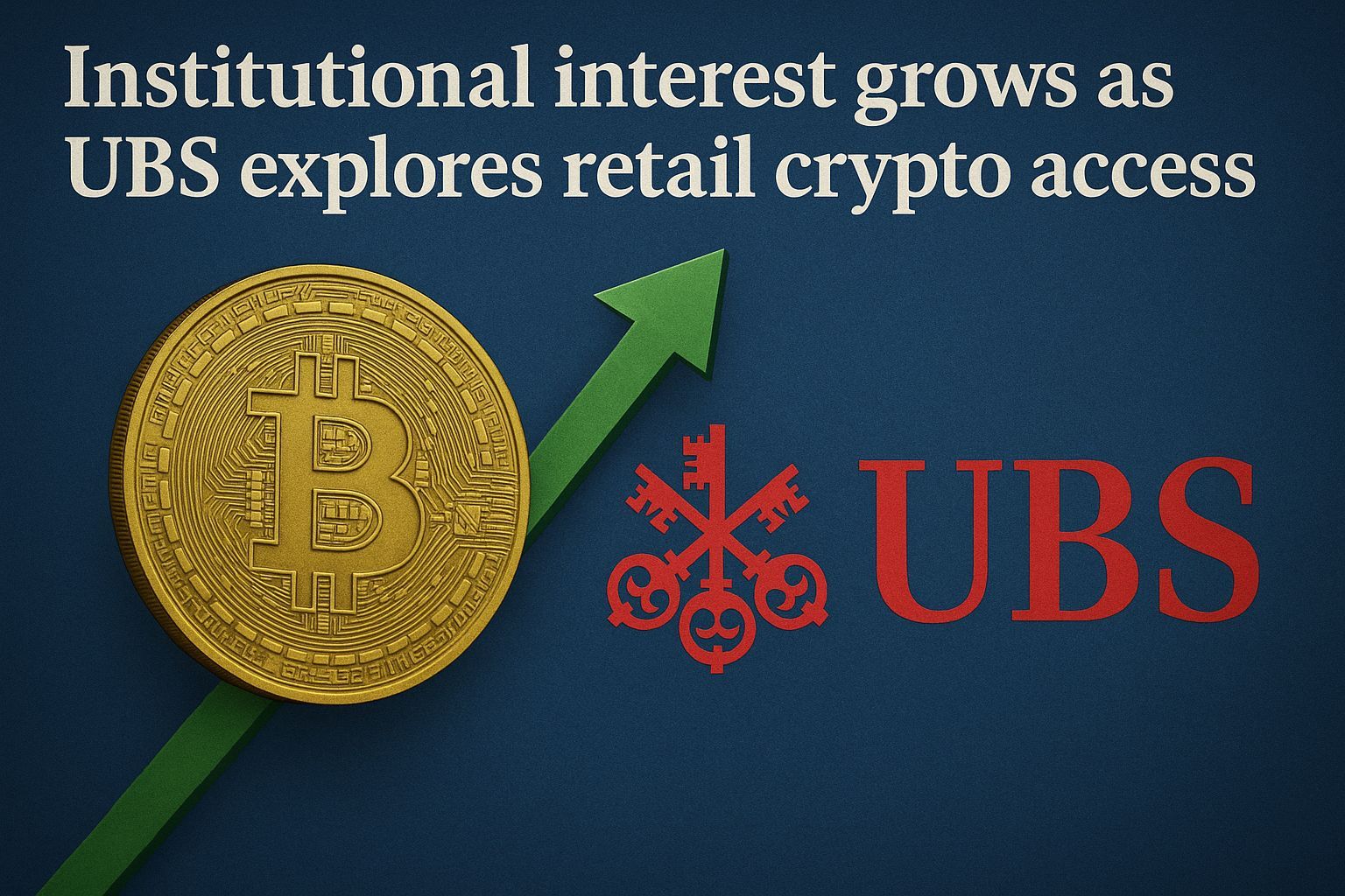 Institutional interest grows as UBS explores retail crypto access