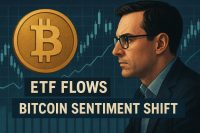 Investors Eye ETF Flows for Bitcoin Sentiment Shift