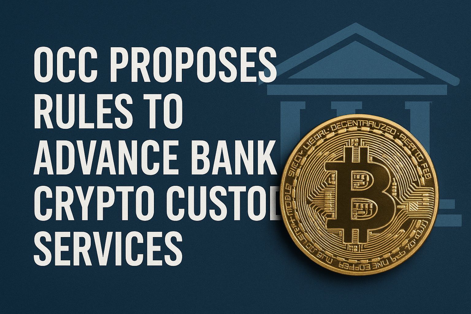 OCC proposes rules to advance bank crypto custody services