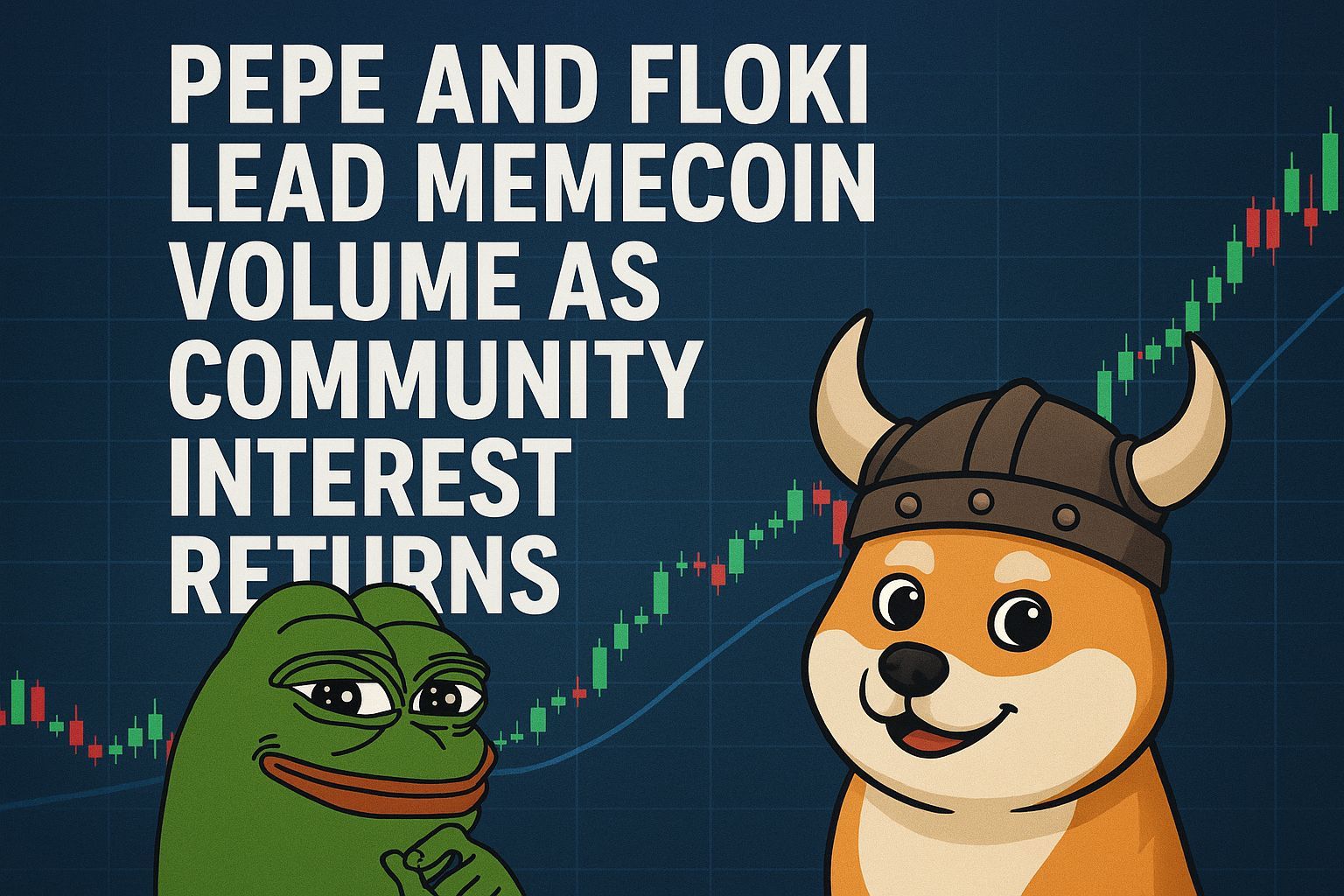 Pepe and Floki Lead Memecoin Volume as Community Interest Returns