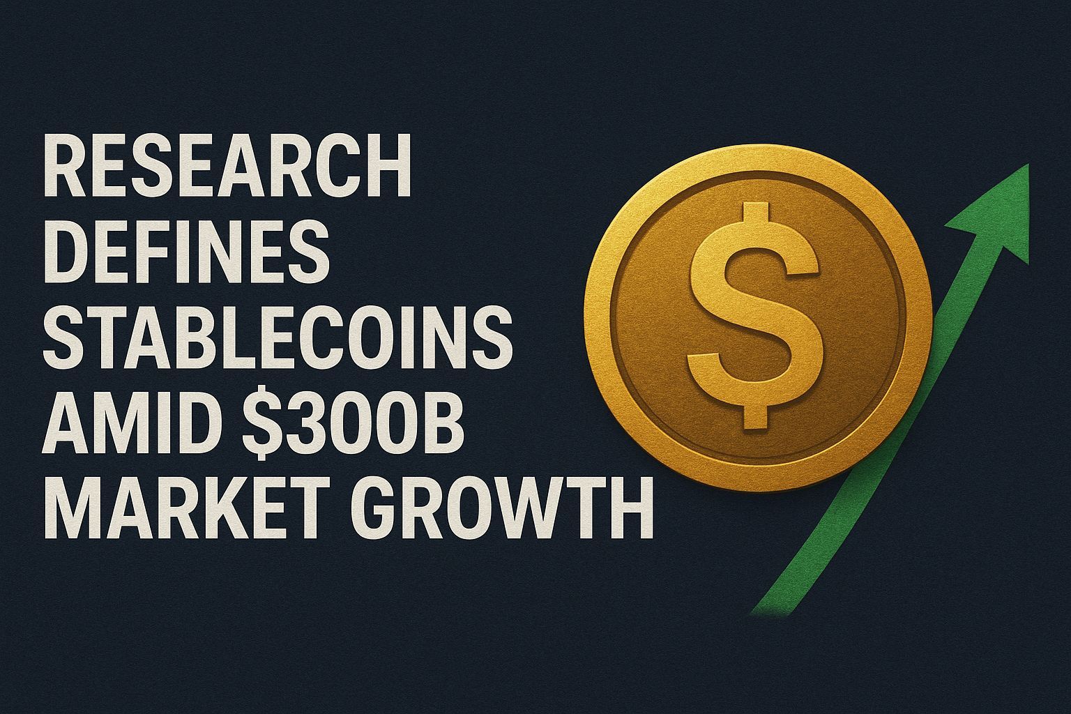 Research defines stablecoins amid $300B market growth