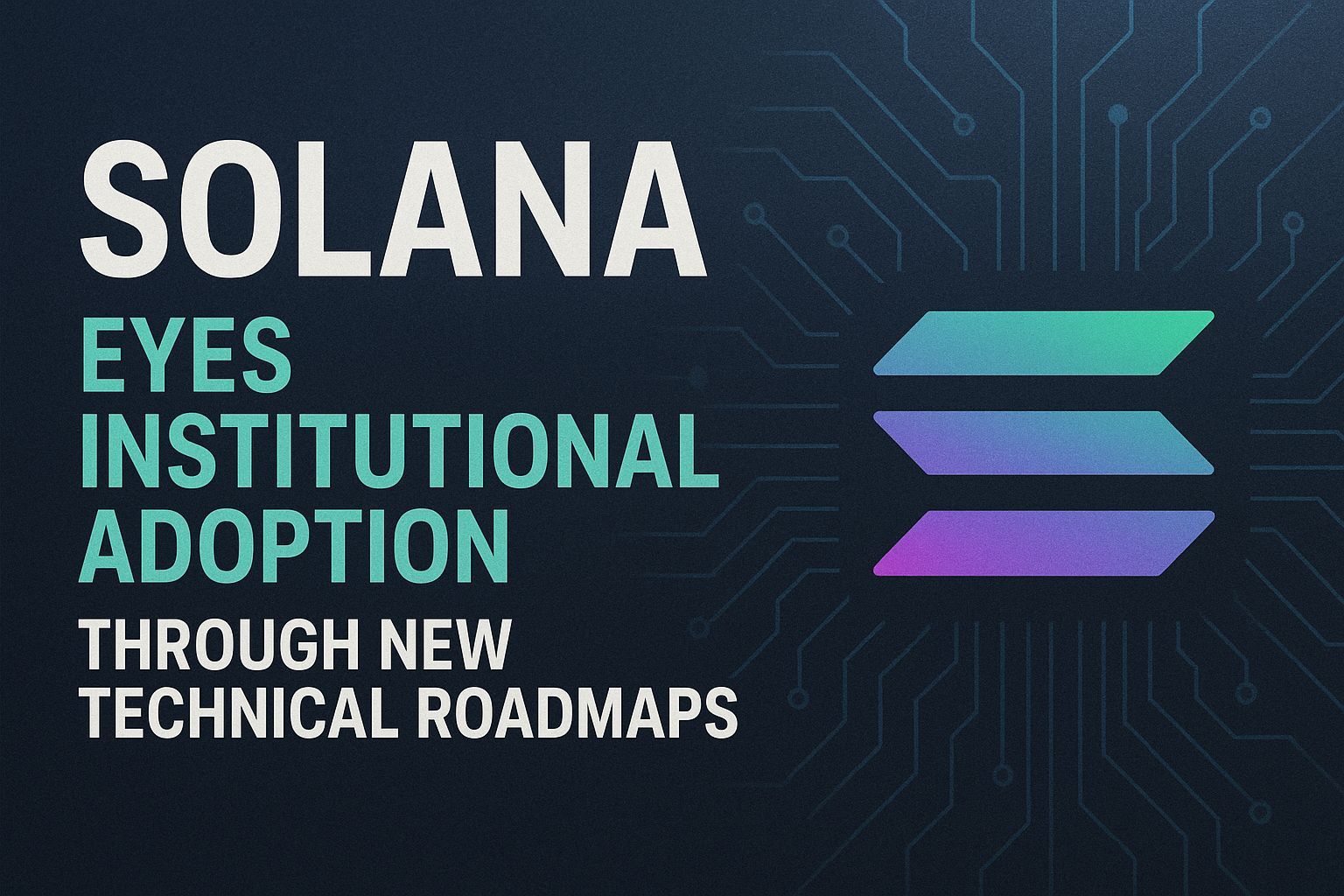Solana Eyes Institutional Adoption Through New Technical Roadmaps