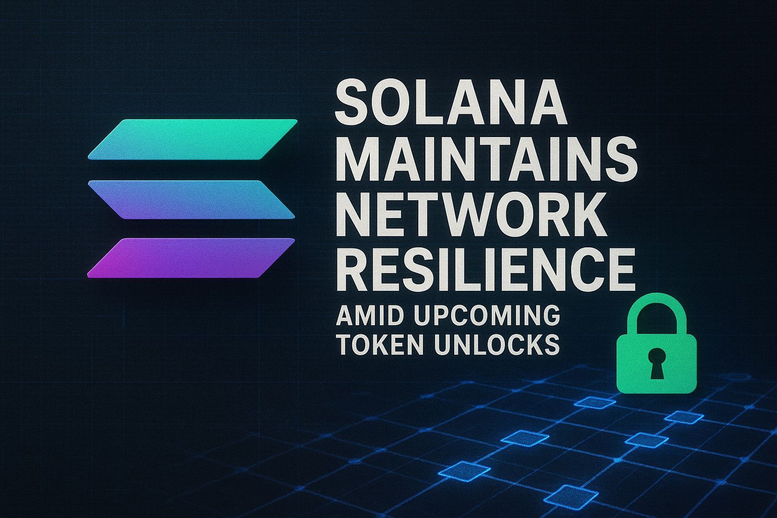 Solana maintains network resilience amid upcoming token unlocks