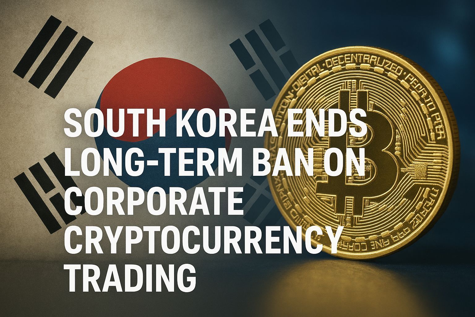 South Korea Ends Long-Term Ban on Corporate Cryptocurrency Trading