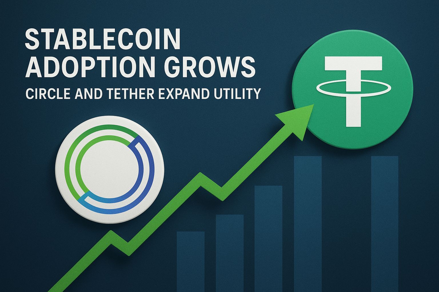 Stablecoin adoption grows as Circle and Tether expand utility