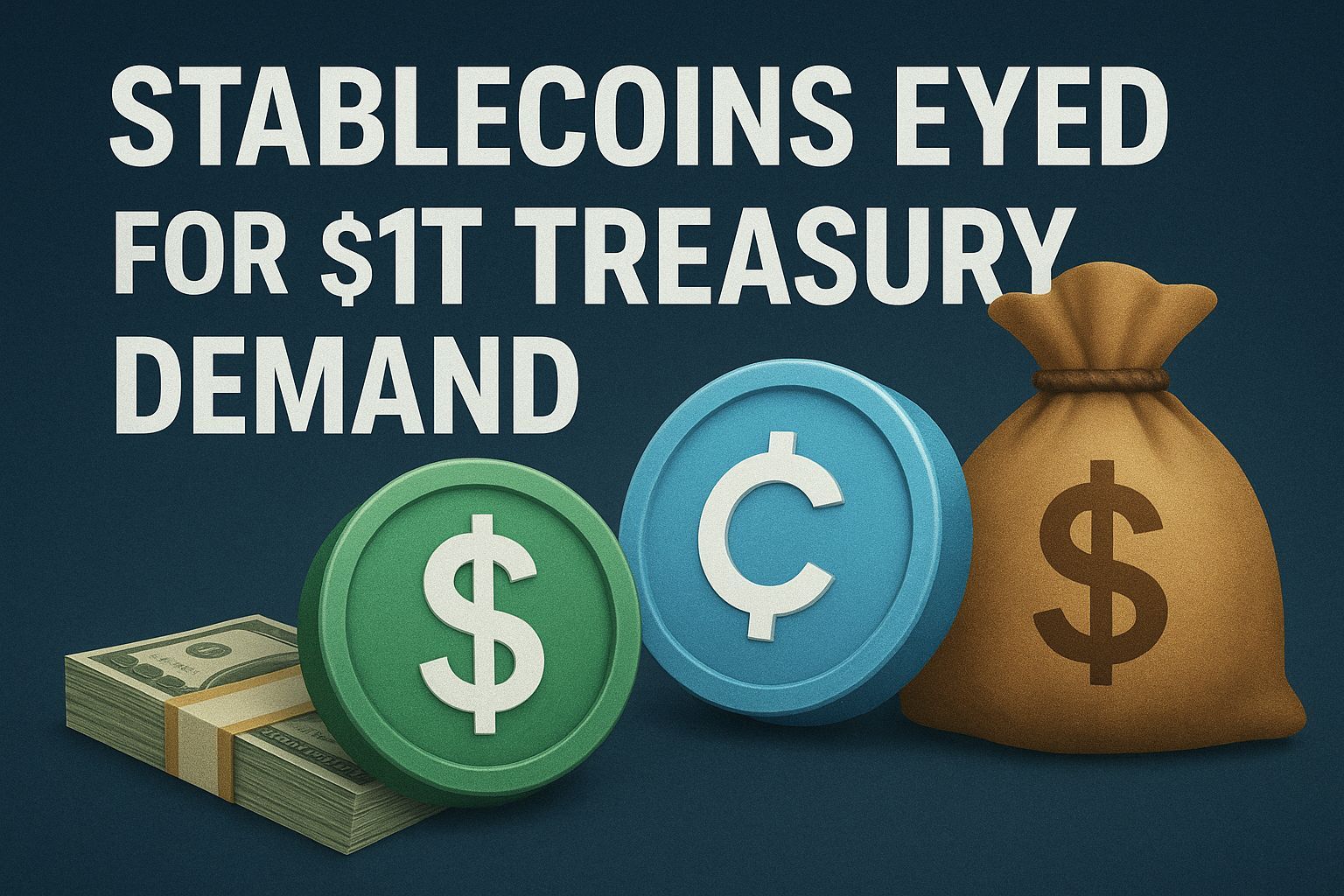 Stablecoins Eyed for $1T Treasury Demand