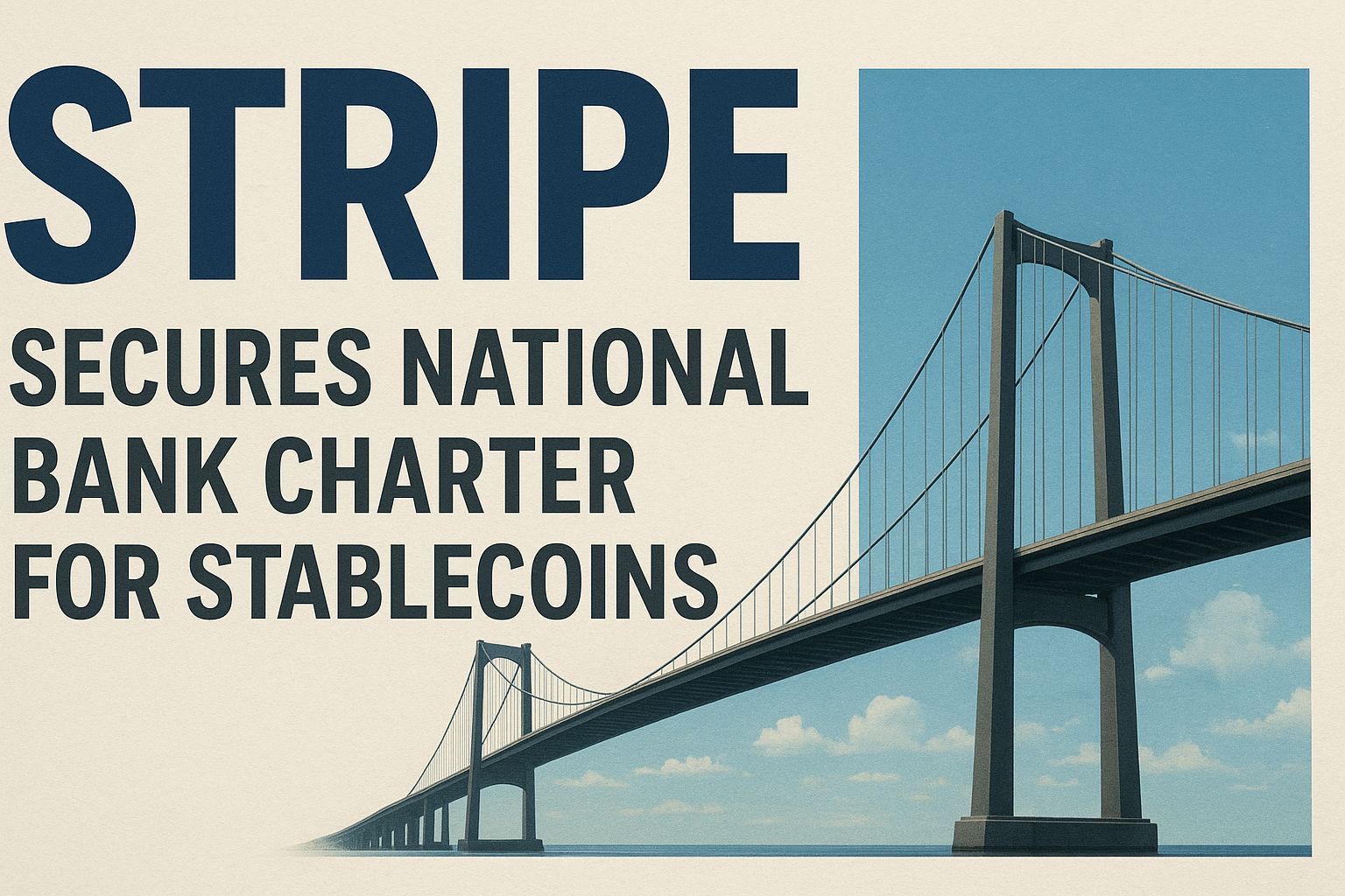 Stripe-Owned Bridge Secures National Bank Charter for Stablecoins