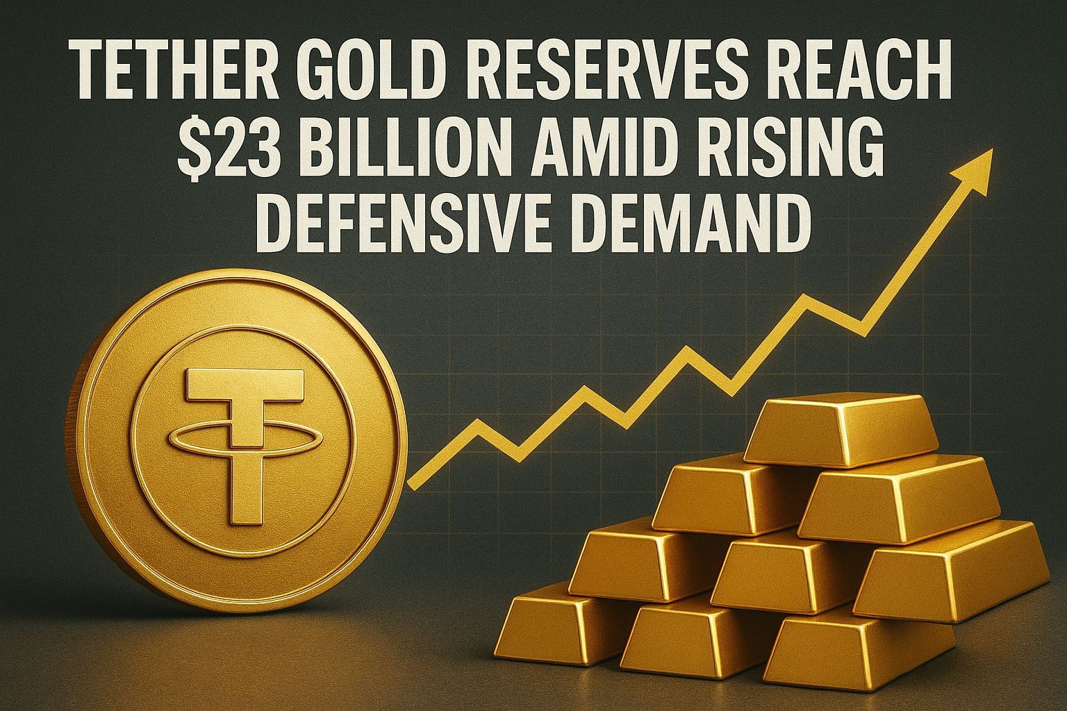 Tether Gold Reserves Reach $23 Billion Amid Rising Defensive Demand