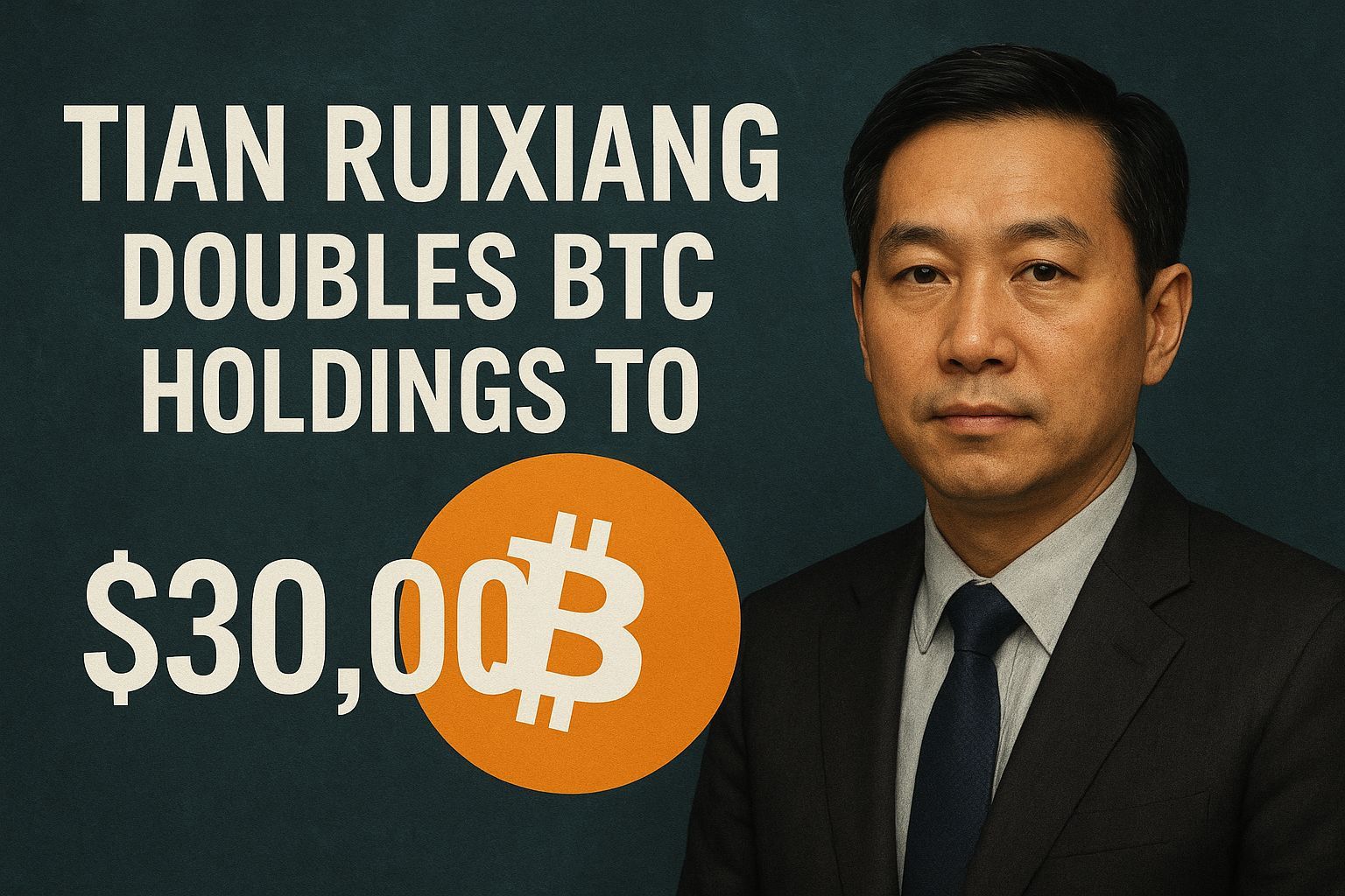 Tian Ruixiang doubles BTC holdings to 30,000