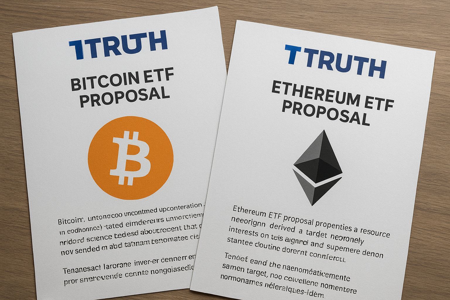 Truth Social Files for New Bitcoin and Ethereum ETF Proposals