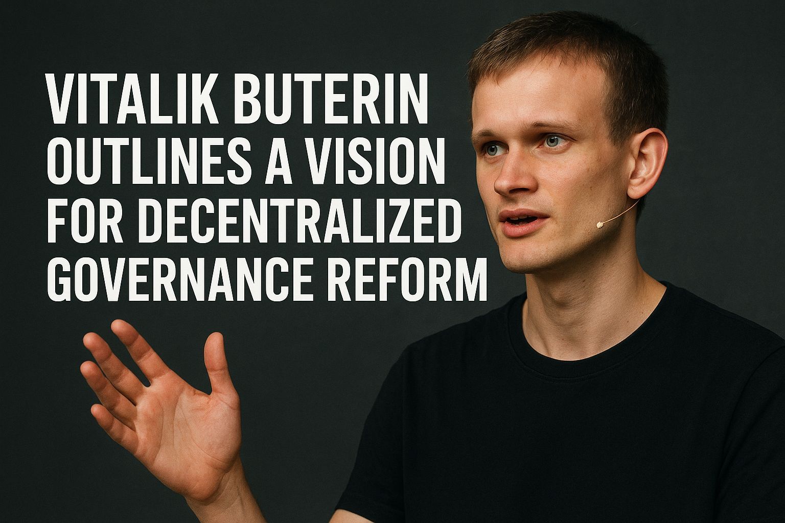Vitalik Buterin Outlines a Vision for Decentralized Governance Reform