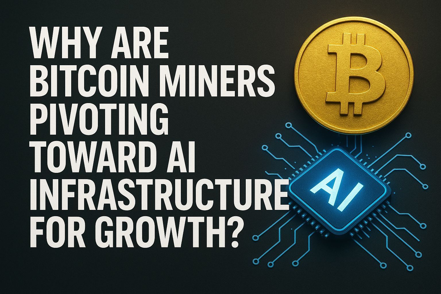 Why are Bitcoin miners pivoting toward AI infrastructure for growth?