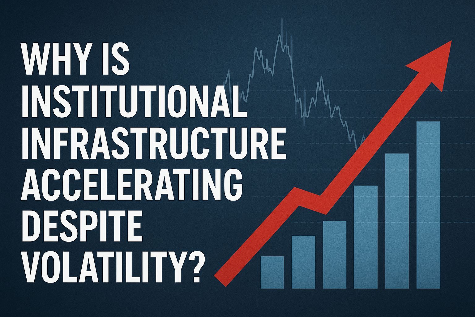 Why is institutional infrastructure accelerating despite volatility?