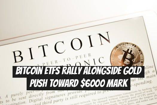 Bitcoin ETFs rally alongside gold push toward $6000 mark