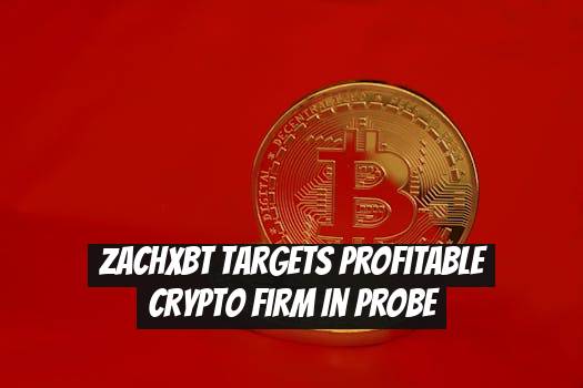 ZachXBT Targets Profitable Crypto Firm in Probe