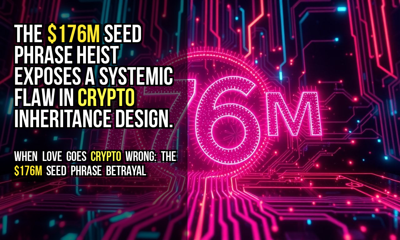 The $176M seed phrase heist exposes a systemic flaw in crypto inheritance design.