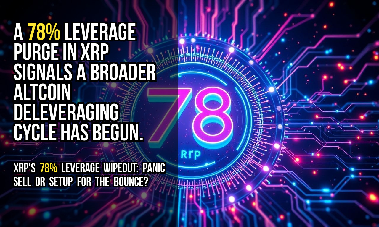 A 78% leverage purge in XRP signals a broader altcoin deleveraging cycle has begun