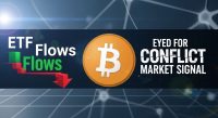 Bitcoin ETF flows eyed for conflict market signal
