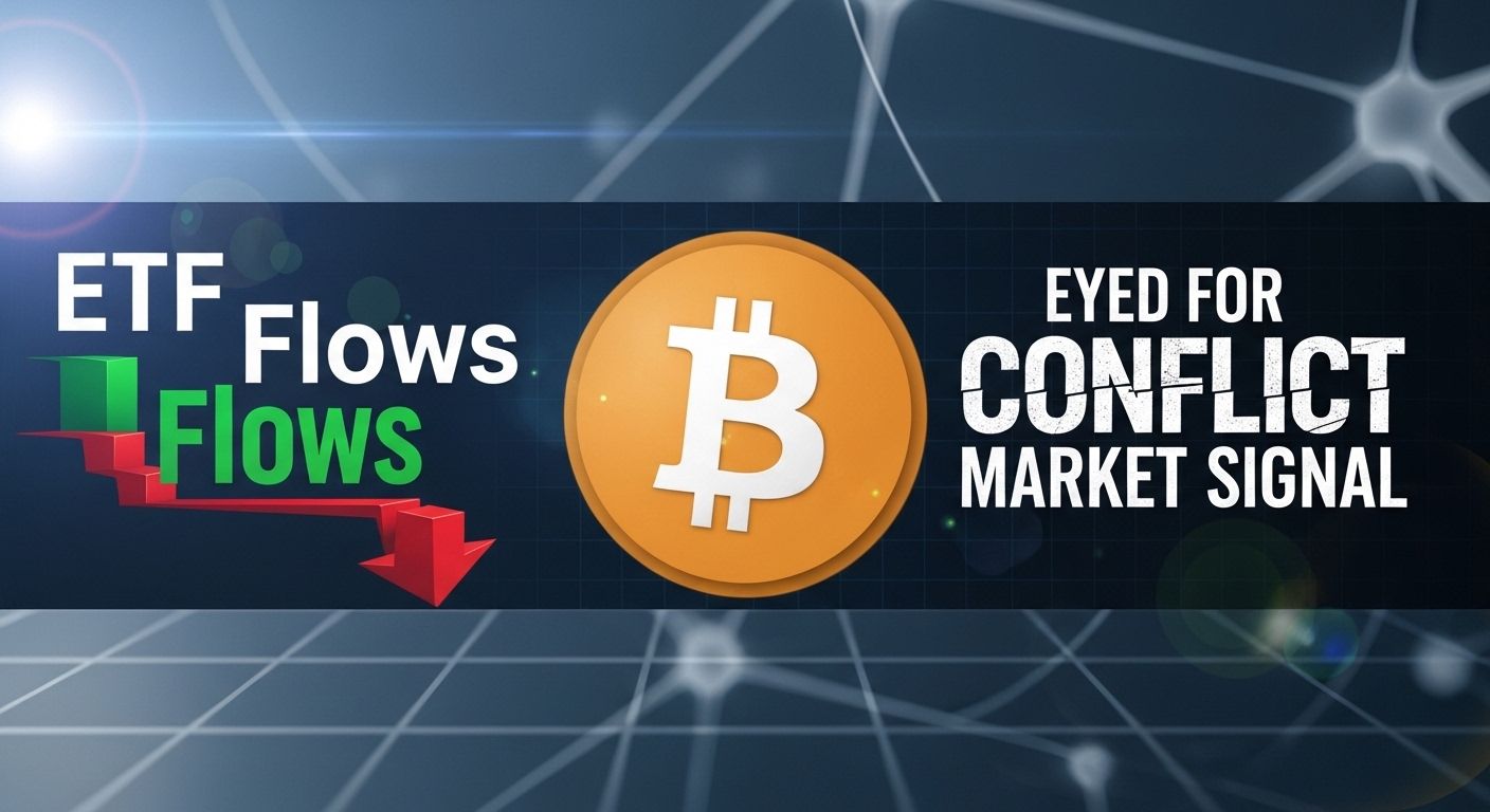 Bitcoin ETF flows eyed for conflict market signal