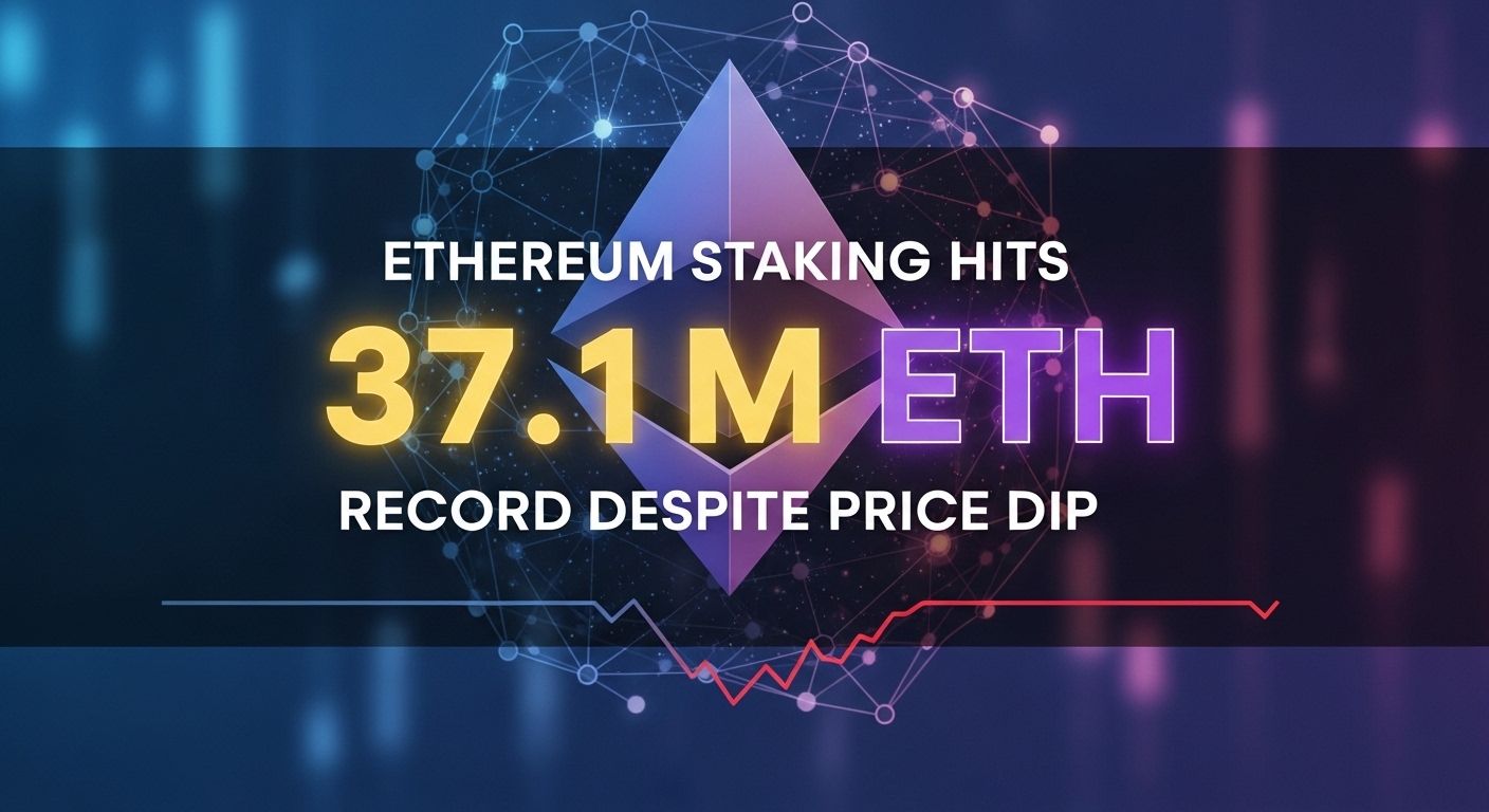 Ethereum staking hits 37.1M ETH record despite price dip